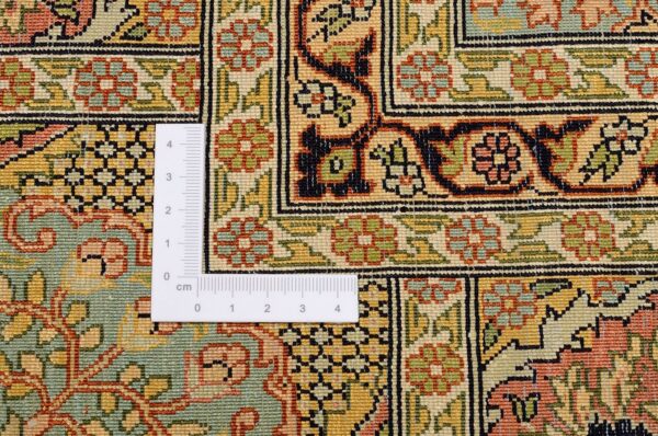Kaschmir Orientteppich 217 × 307 cm, Seide, handgeknüpft
