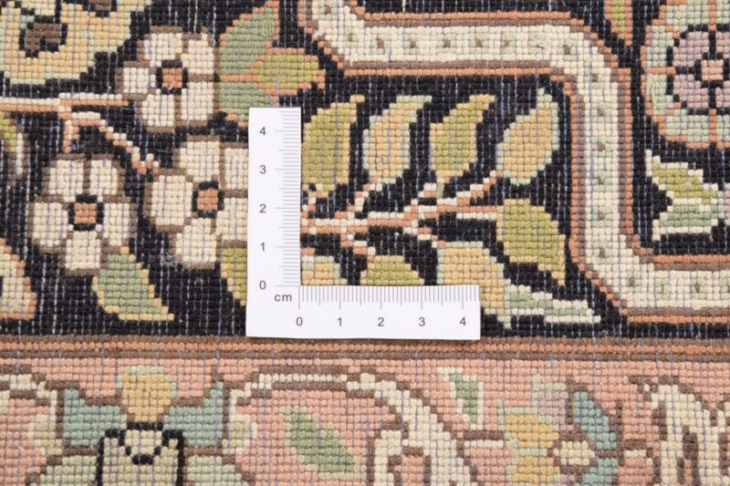 Kaschmir Orientteppich 228 × 330 cm, Seide, handgeknüpft