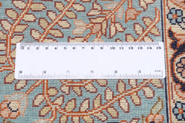 Kaschmir Orientteppich 240 × 336 cm, Seide, handgeknüpft edel