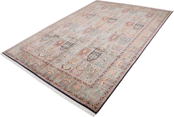 Kaschmir Orientteppich 240 × 336 cm, Seide, handgeknüpft edel
