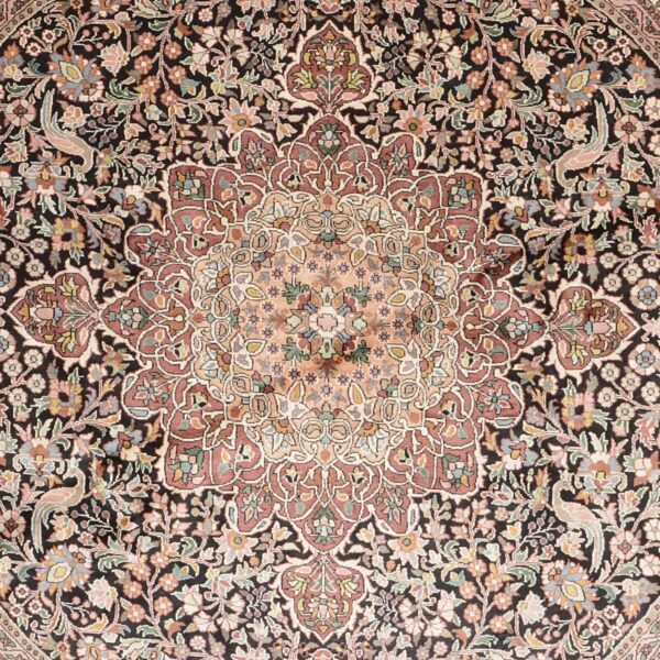 Kaschmir Orientteppich 243 × 243 cm, Seide, handgeknüpft