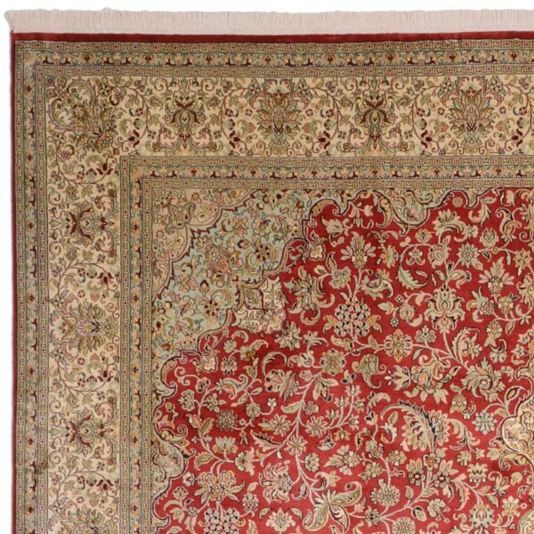 Kaschmir Orientteppich 245 × 312 cm, Seide, handgeknüpft