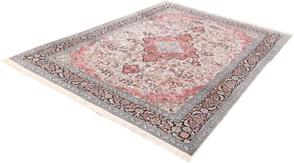 Kaschmir Orientteppich 245 × 335 cm, Seide, handgeknüpft Luxus
