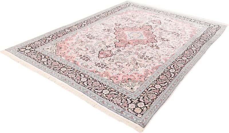 Kaschmir Orientteppich 245 × 335 cm, Seide, handgeknüpft Luxus