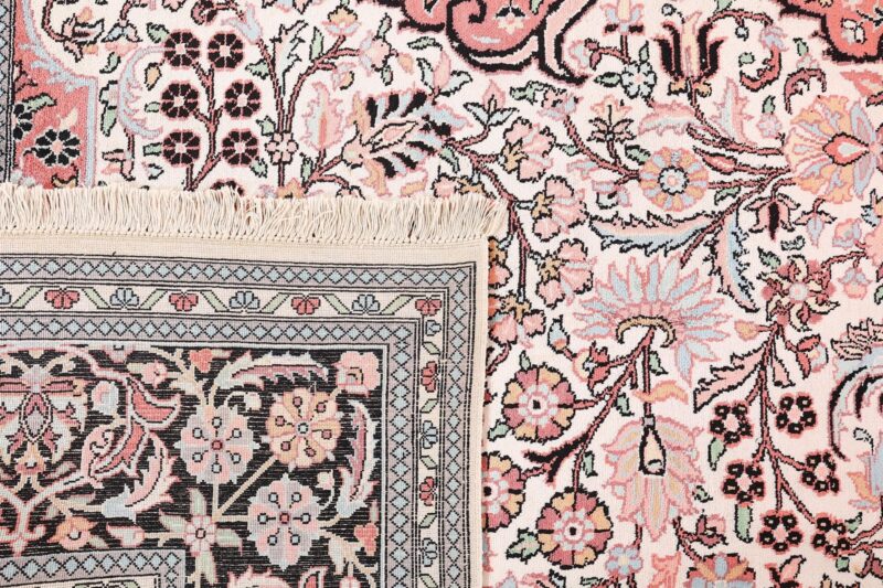 Kaschmir Orientteppich 245 × 335 cm, Seide, handgeknüpft Luxus