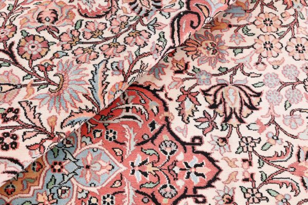 Kaschmir Orientteppich 245 × 335 cm, Seide, handgeknüpft Luxus