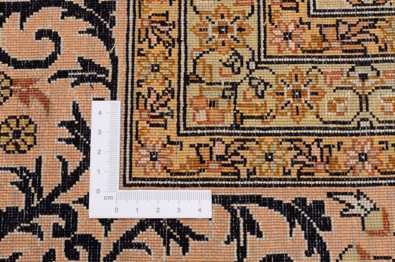 Kaschmir Orientteppich 247 × 305 cm, Seide, handgeknüpft Pastell