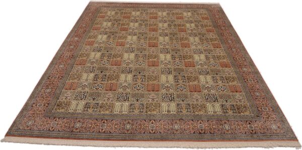 Kaschmir Orientteppich 248 × 338 cm, Seide, handgeknüpft