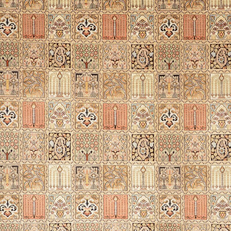 Kaschmir Orientteppich 248 × 338 cm, Seide, handgeknüpft
