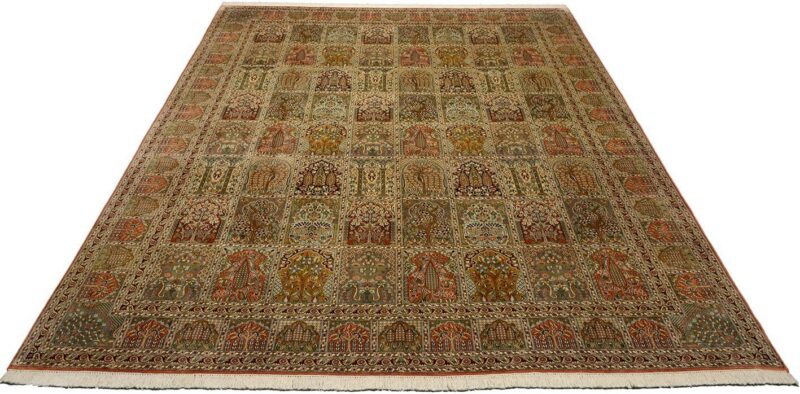 Kaschmir Orientteppich 267 × 354 cm, Seide, handgeknüpft