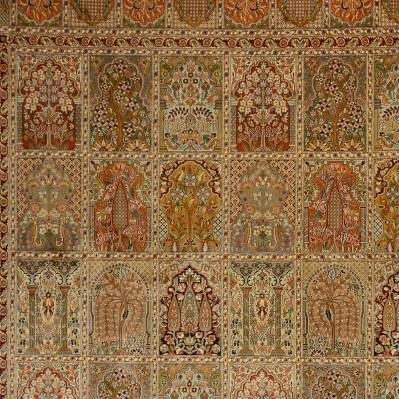 Kaschmir Orientteppich 267 × 354 cm, Seide, handgeknüpft