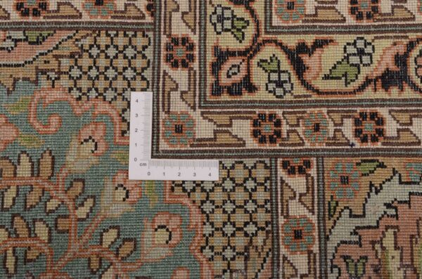 Kaschmir Orientteppich 276 × 361 cm, Seide, handgeknüpft
