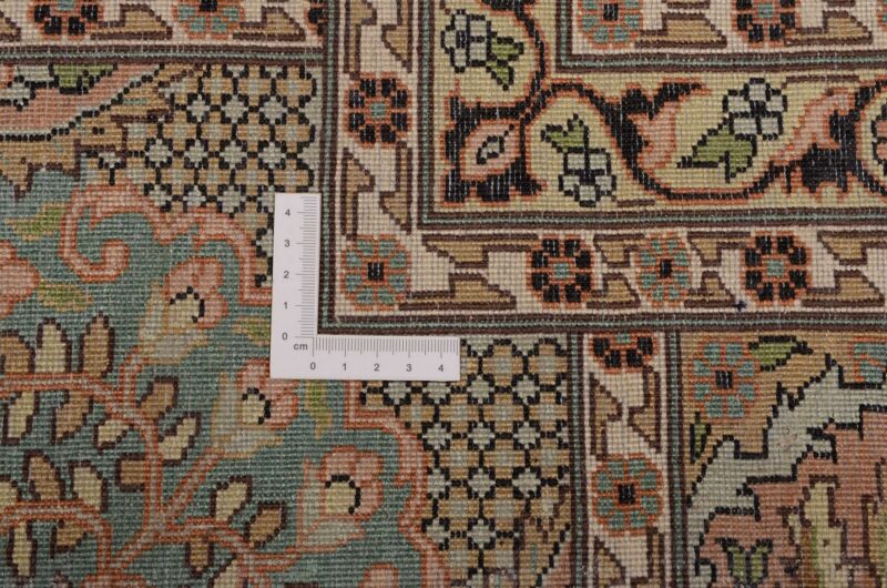 Kaschmir Orientteppich 276 × 361 cm, Seide, handgeknüpft