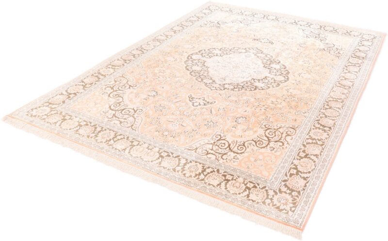 Kaschmir Orientteppich 302 × 215 cm, Schurwolle, handgeknüpft