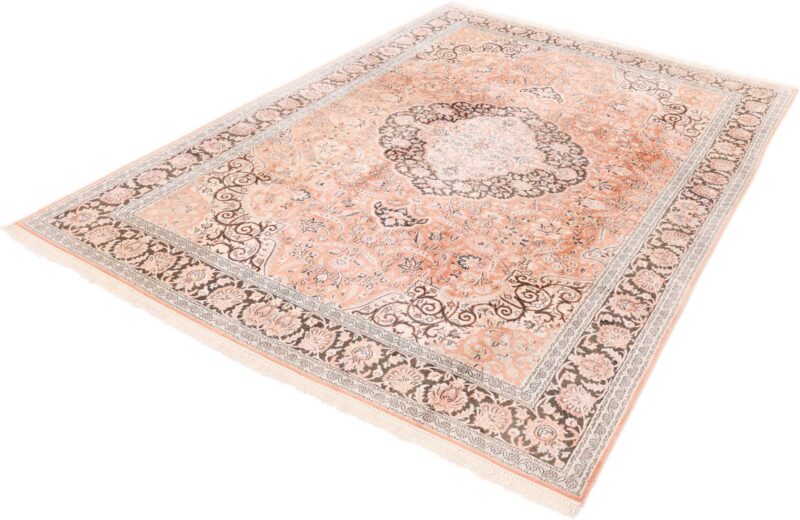 Kaschmir Orientteppich 302 × 215 cm, Schurwolle, handgeknüpft