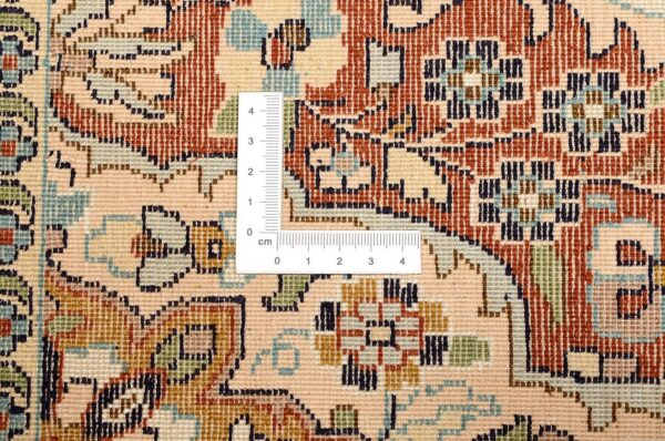 Kaschmir Orientteppich 77 × 328 cm, Seide, handgeknüpft seidig