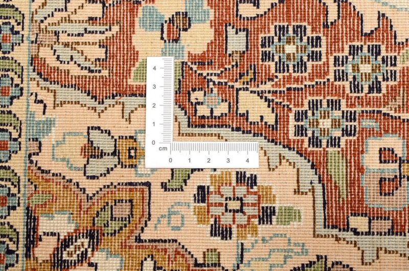 Kaschmir Orientteppich 77 × 328 cm, Seide, handgeknüpft seidig