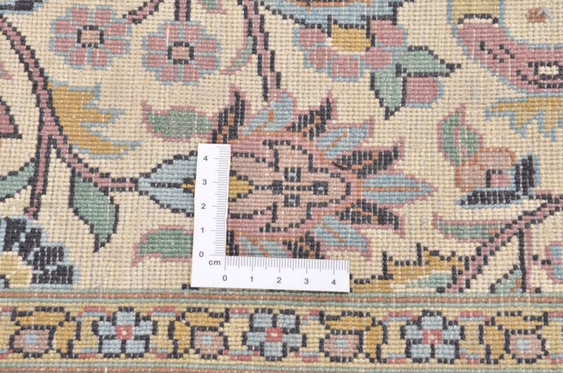 Kaschmir Orientteppich 77 × 334 cm, Seide, handgeknüpft