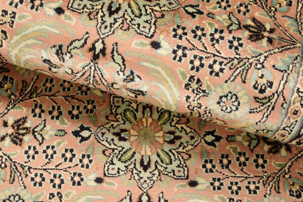 Kaschmir Orientteppich 83 × 308 cm, Seide, handgeknüpft