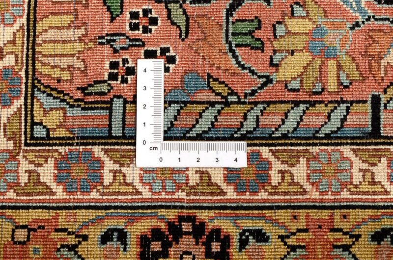 Kaschmir Orientteppich 83 × 474 cm, Seide, handgeknüpft Pastell