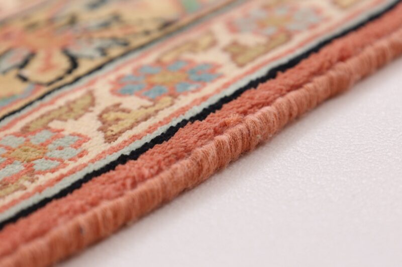 Kaschmir Orientteppich 85 × 308 cm, Seide, handgeknüpft