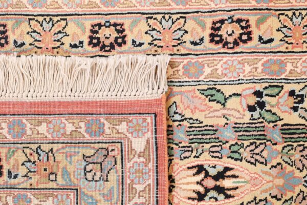 Kaschmir Orientteppich 85 × 308 cm, Seide, handgeknüpft