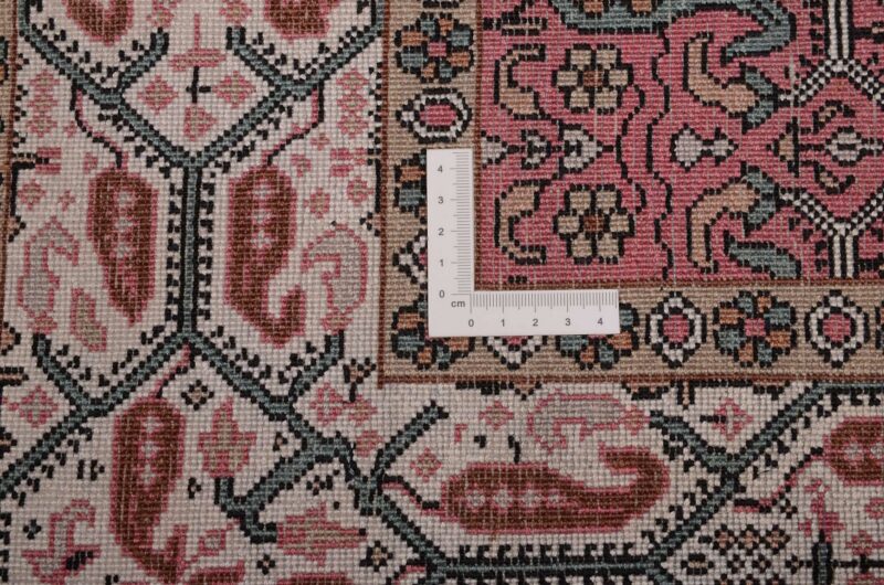 Kaschmir Orientteppich 97 × 301 cm, Seide, handgeknüpft