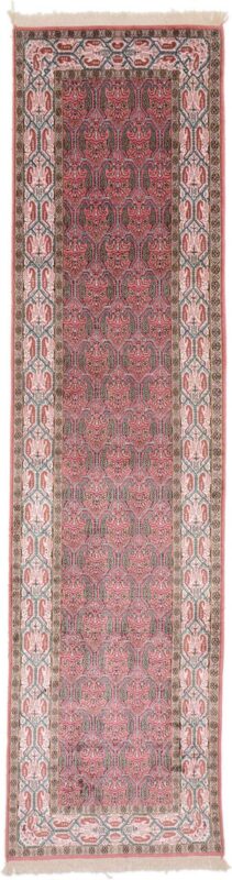 Kaschmir Orientteppich 97 × 301 cm, Seide, handgeknüpft