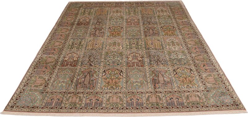 Kaschmirseide Orientteppich 243 × 340 cm, Seide, handgeknüpft