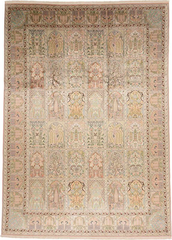 Kaschmirseide Orientteppich 243 × 340 cm, Seide, handgeknüpft
