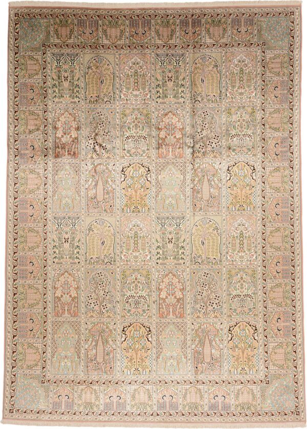 Kaschmirseide Orientteppich 243 × 340 cm, Seide, handgeknüpft