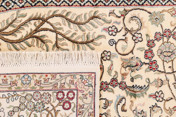 Kashmir Orientteppich 153 × 217 cm, Seide, handgeknüpft