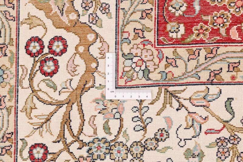 Kashmir Orientteppich 153 × 217 cm, Seide, handgeknüpft
