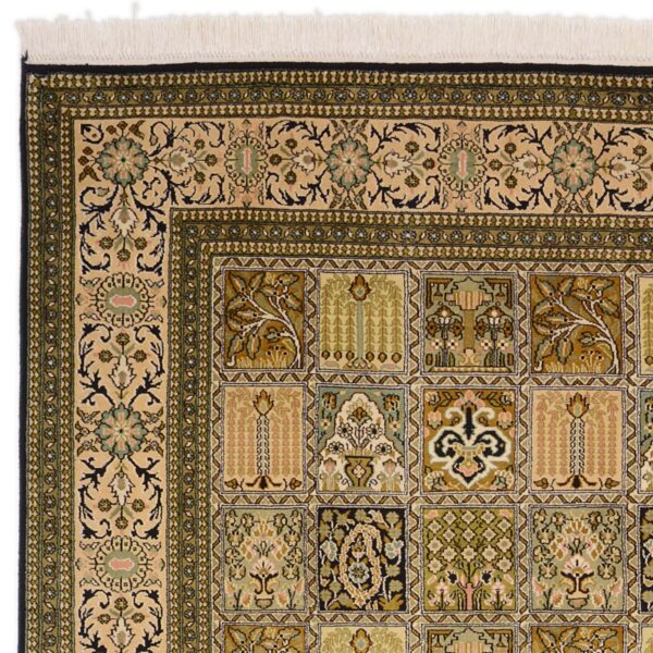 Kashmir Orientteppich 153 × 255 cm, Seide, handgeknüpft Pastell