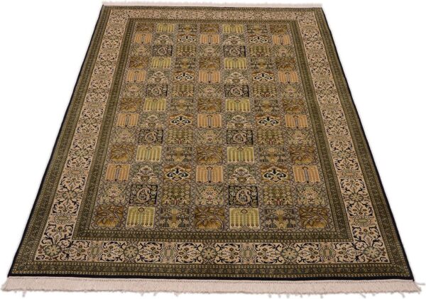 Kashmir Orientteppich 153 × 255 cm, Seide, handgeknüpft Pastell
