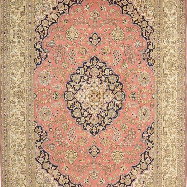 Kashmir Orientteppich 154 × 221 cm, Seide, handgeknüpft