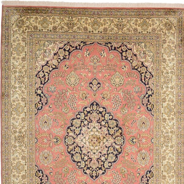 Kashmir Orientteppich 154 × 221 cm, Seide, handgeknüpft