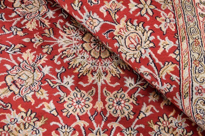 Kashmir Orientteppich 157 × 217 cm, Seide, handgeknüpft fein