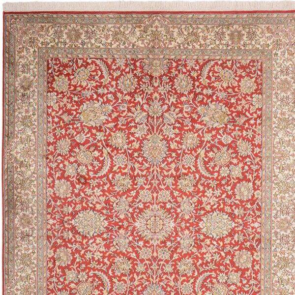 Kashmir Orientteppich 157 × 217 cm, Seide, handgeknüpft fein