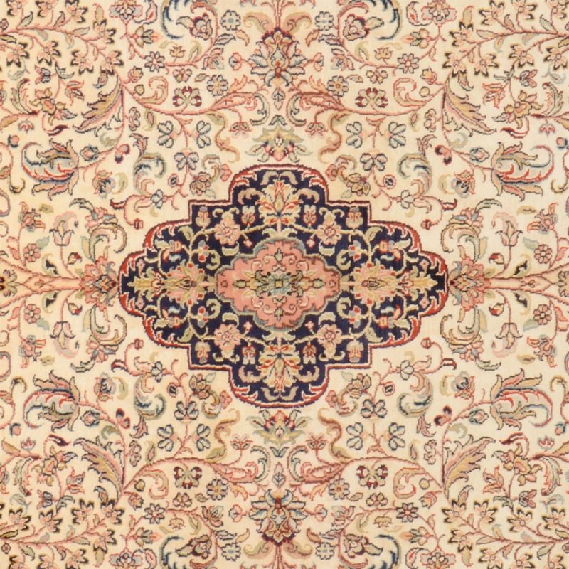 Kashmir Orientteppich 157 × 223 cm, Seide, handgeknüpft
