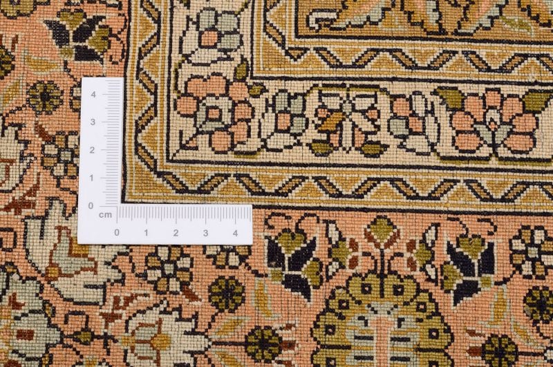 Kashmir Orientteppich 158 × 213 cm, Seide, handgeknüpft