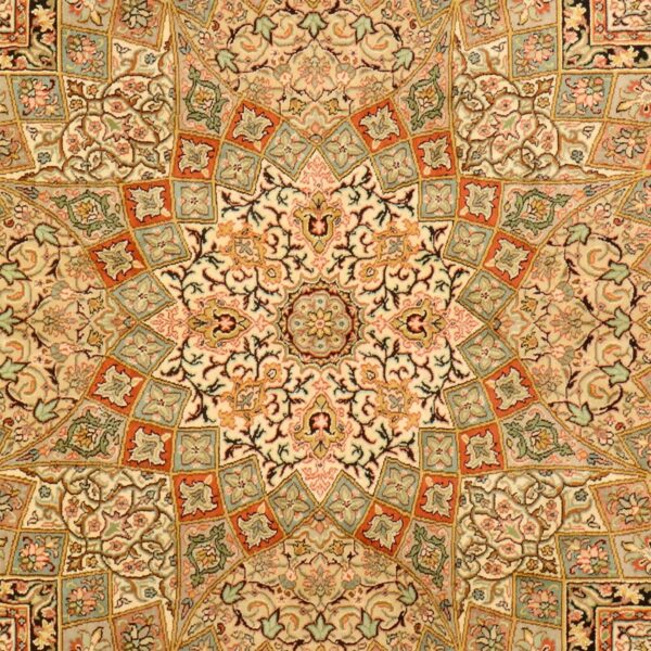 Kashmir Orientteppich 165 × 255 cm, Seide, handgeknüpft