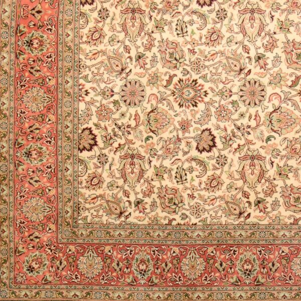 Kashmir Orientteppich 166 × 242 cm, Seide, handgeknüpft edel