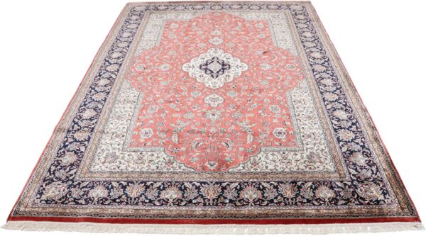 Kashmir Orientteppich 168 × 239 cm, Seide, handgeknüpft Pastell