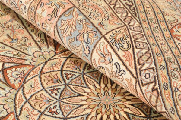 Kashmir Orientteppich 168 × 255 cm, Seide, handgeknüpft