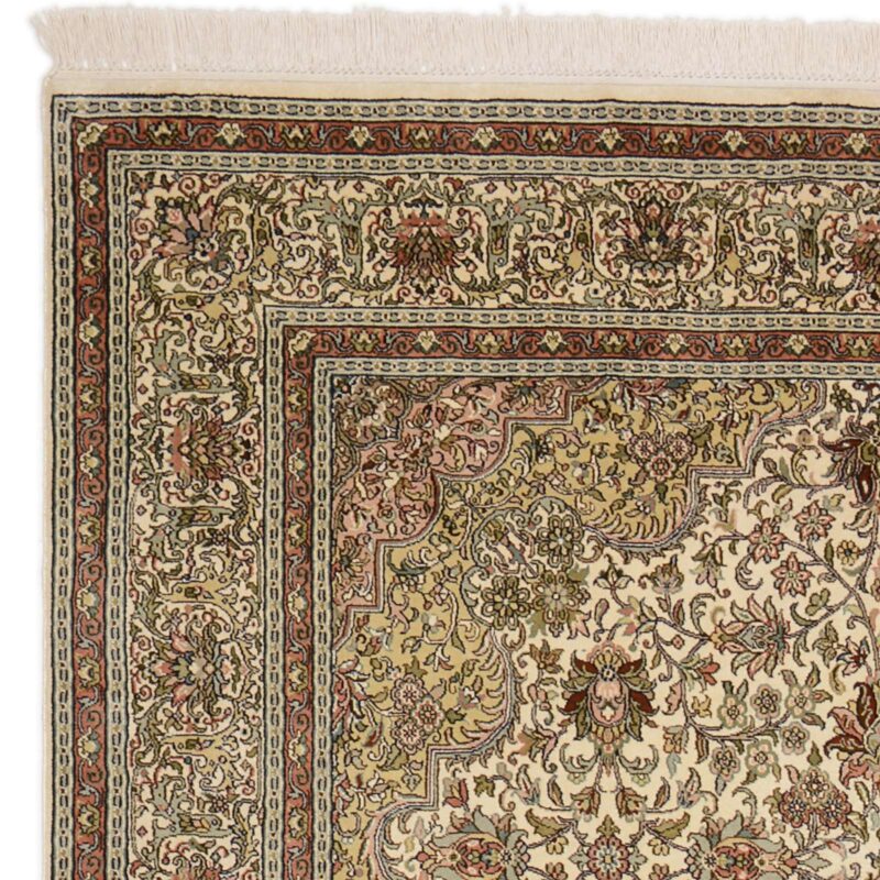 Kashmir Orientteppich 169 × 252 cm, Seide, handgeknüpft