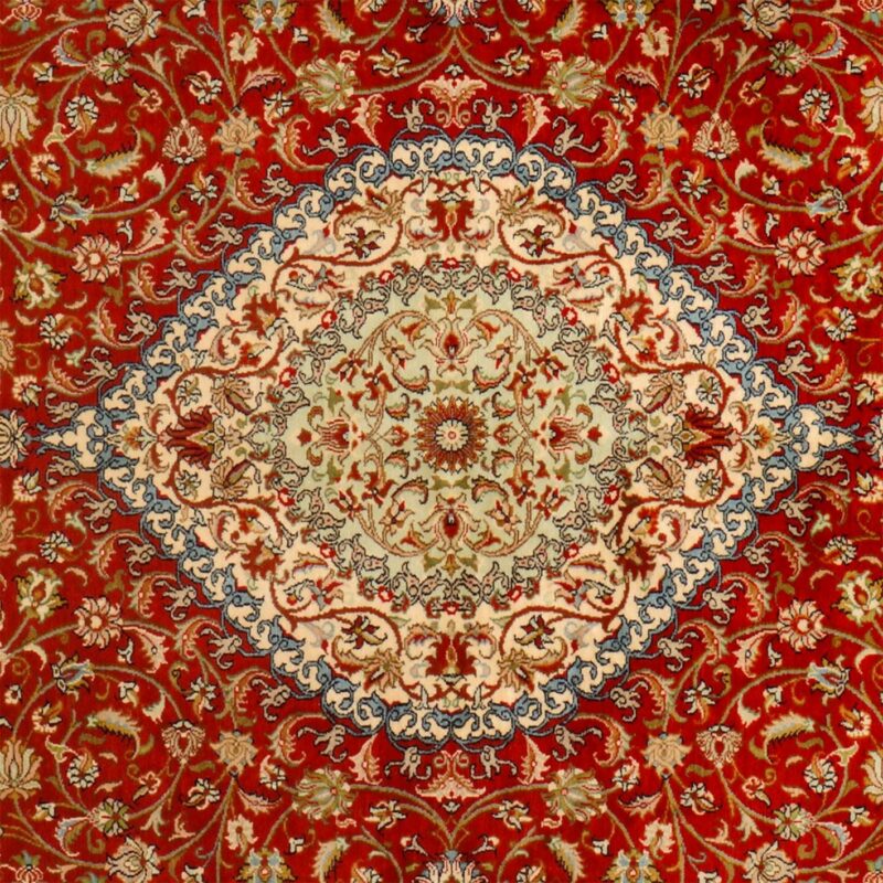Kashmir Orientteppich 169 × 255 cm, Seide, handgeknüpft Pastell