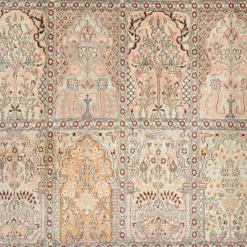 Kashmir Orientteppich 170 × 240 cm, Seide, handgeknüpft