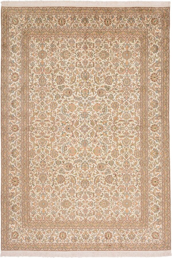 Kashmir Orientteppich 170 × 247 cm, Seide, handgeknüpft