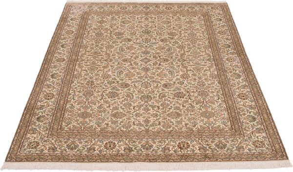 Kashmir Orientteppich 170 × 247 cm, Seide, handgeknüpft